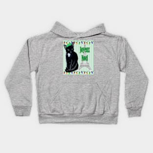 Joyeux Noel Kitty Kat Kids Hoodie